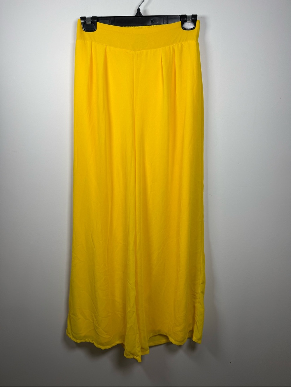 FASHION NOVA | Yellow High Waist Flowy Palazzo Wide Leg Pants Size S